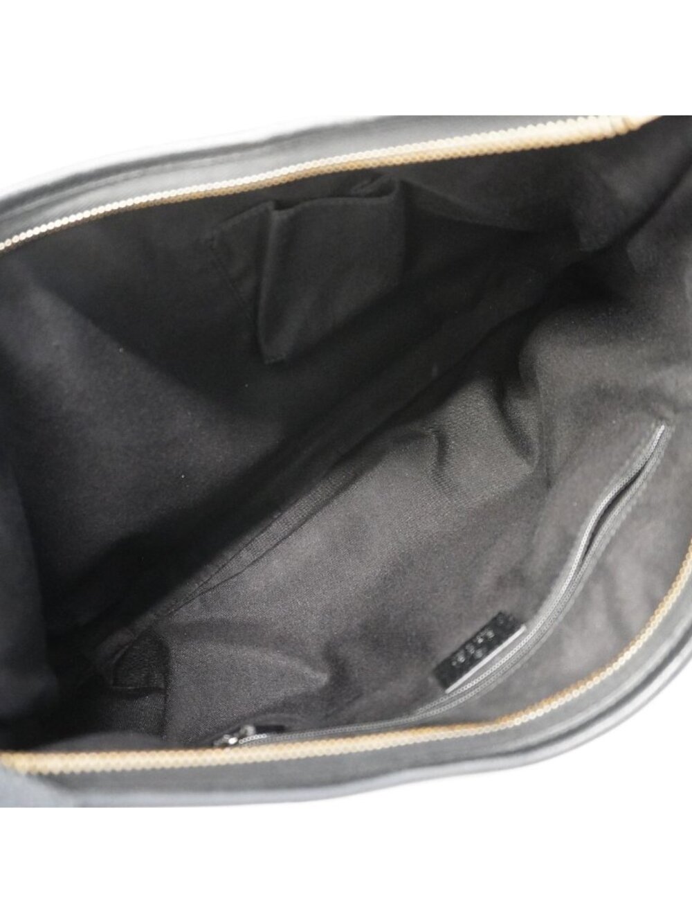 Gucci Shoulder Bag Abbey Leather Black Champagne Gold - Picture 4 of 10